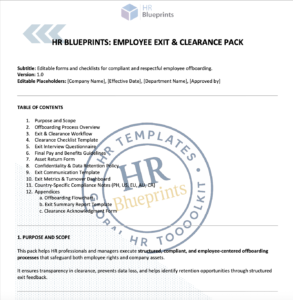 Employee Exit & Clearance