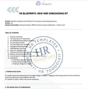 New hire Onboarding Kit