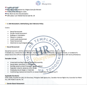 Global Employee Handbook Page